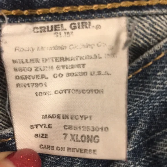 Cruel Girl - Women’s Jeans Size 7 XLong - Slim - Picture 12 of 12
